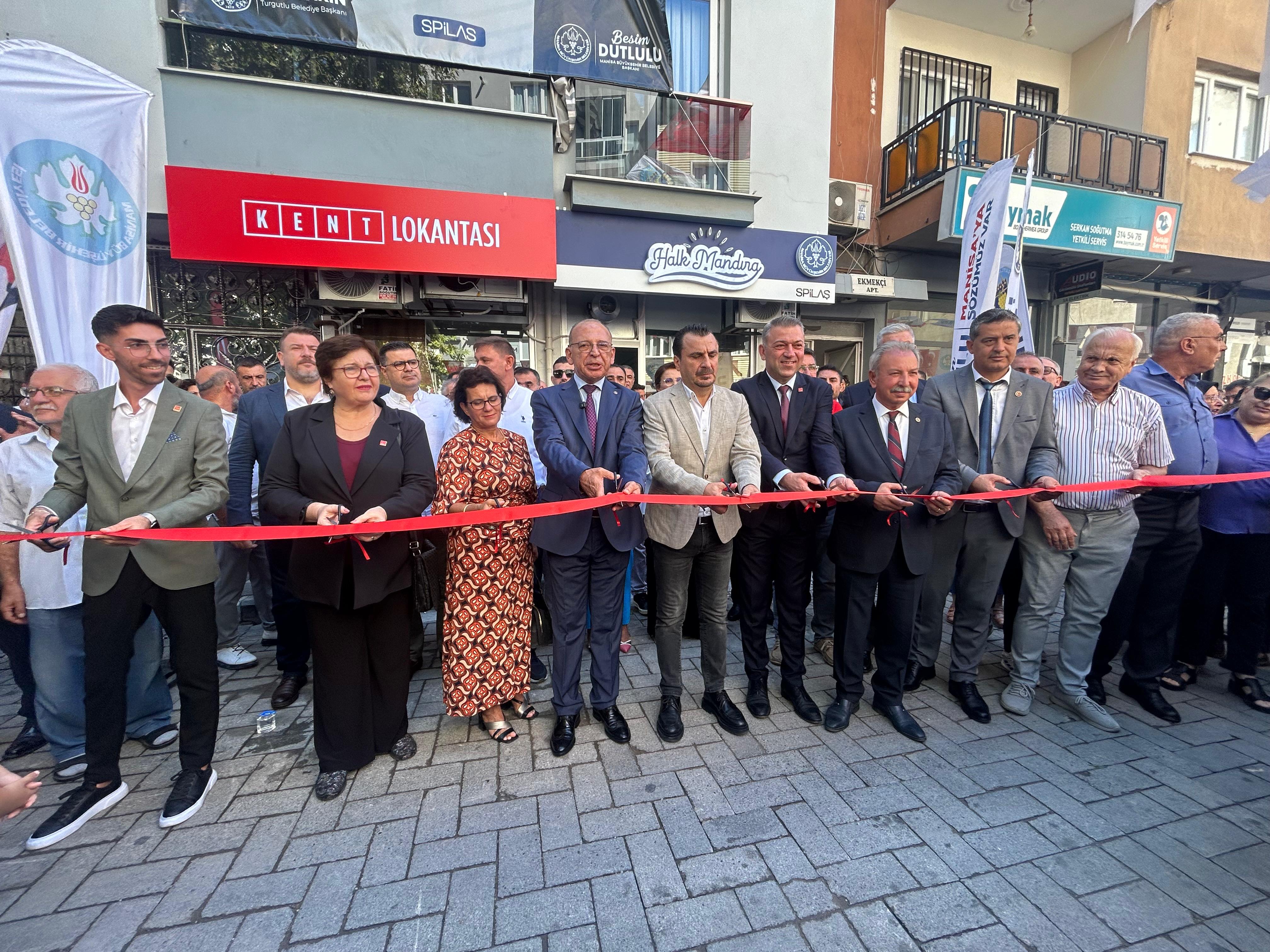 Turgutlu’da Kent Lokantası, Halk Ekmek ve Halk Mandıra Hizmete Açıldı