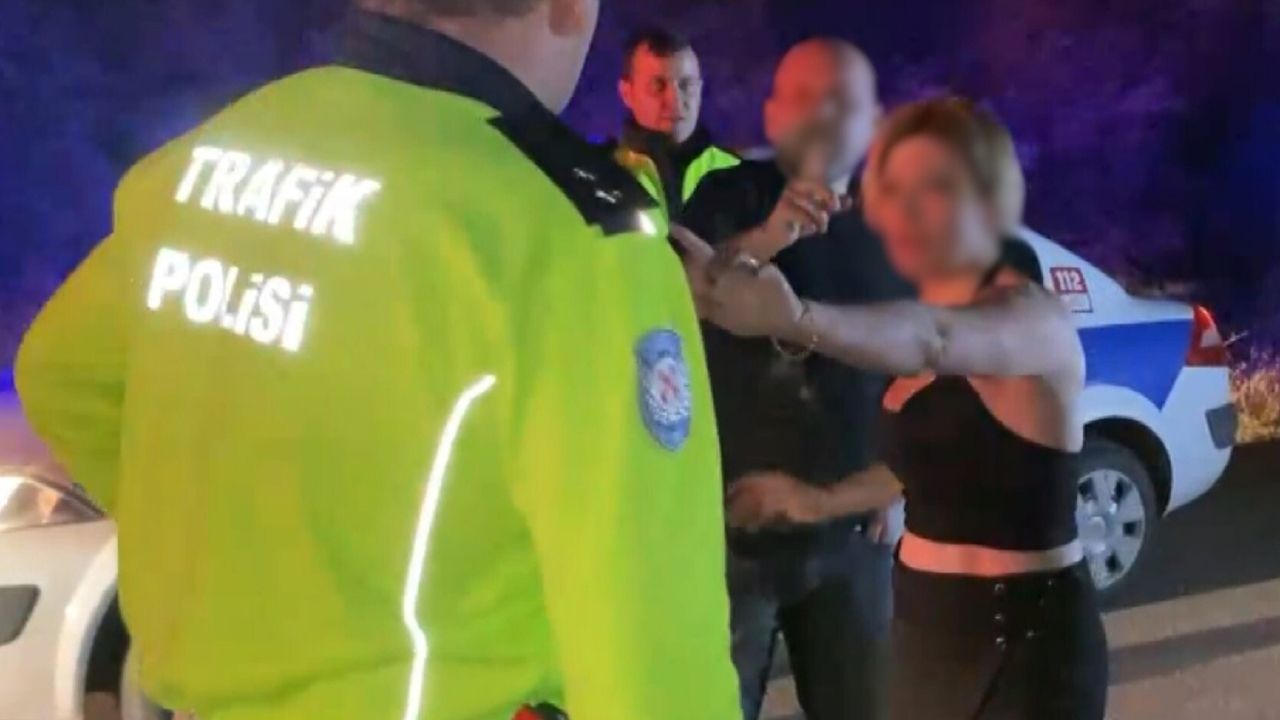 Polise tehdit, gazeteciye rüşvet... Alkollü sürücü ve yanındaki kadın tutuklandı
