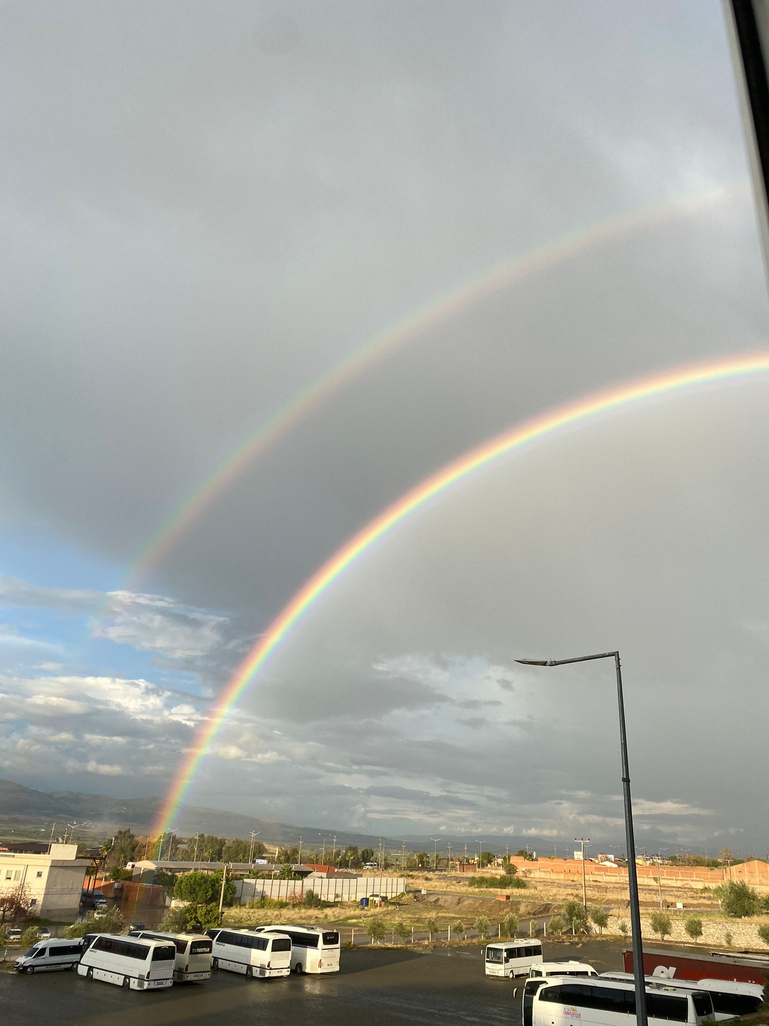 Görenleri Büyüledi, Turgutlu’da Çift Gökkuşağı!