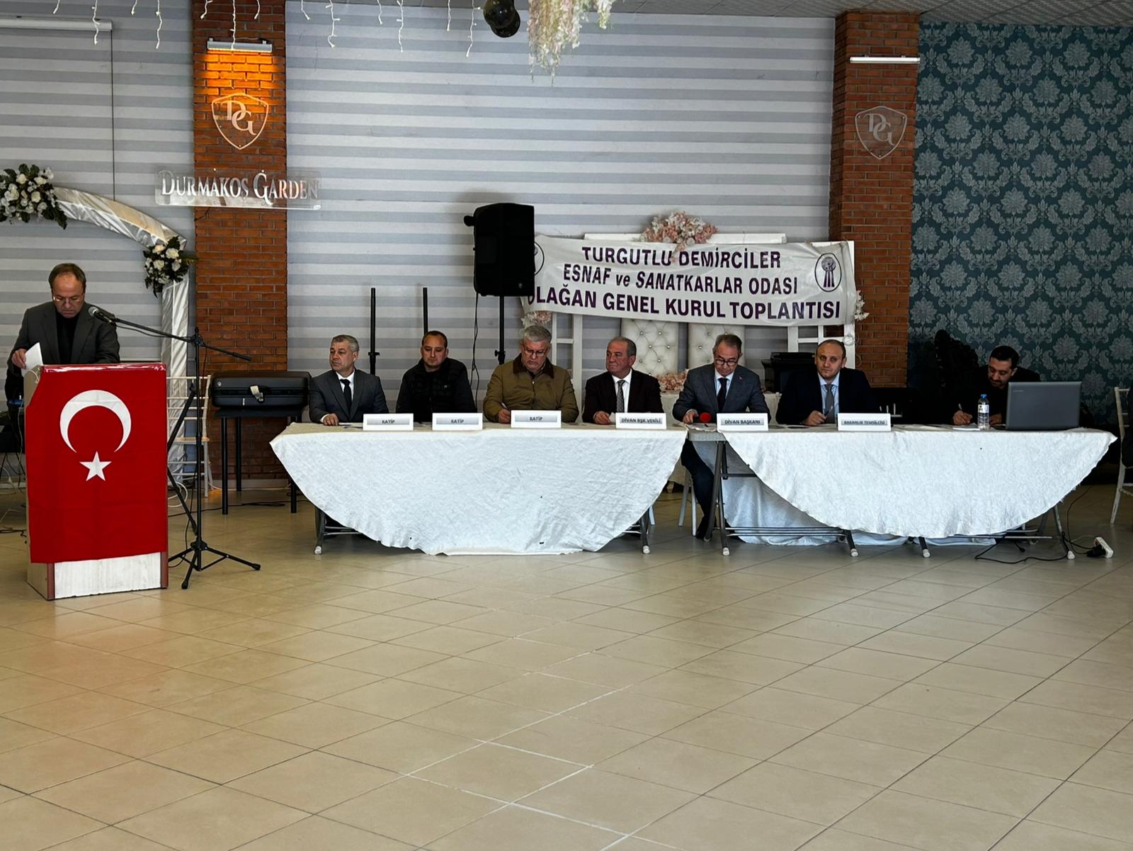 Turgutlu Demirciler Odası’nda Selahattin Tekindağ Güven Tazeledi