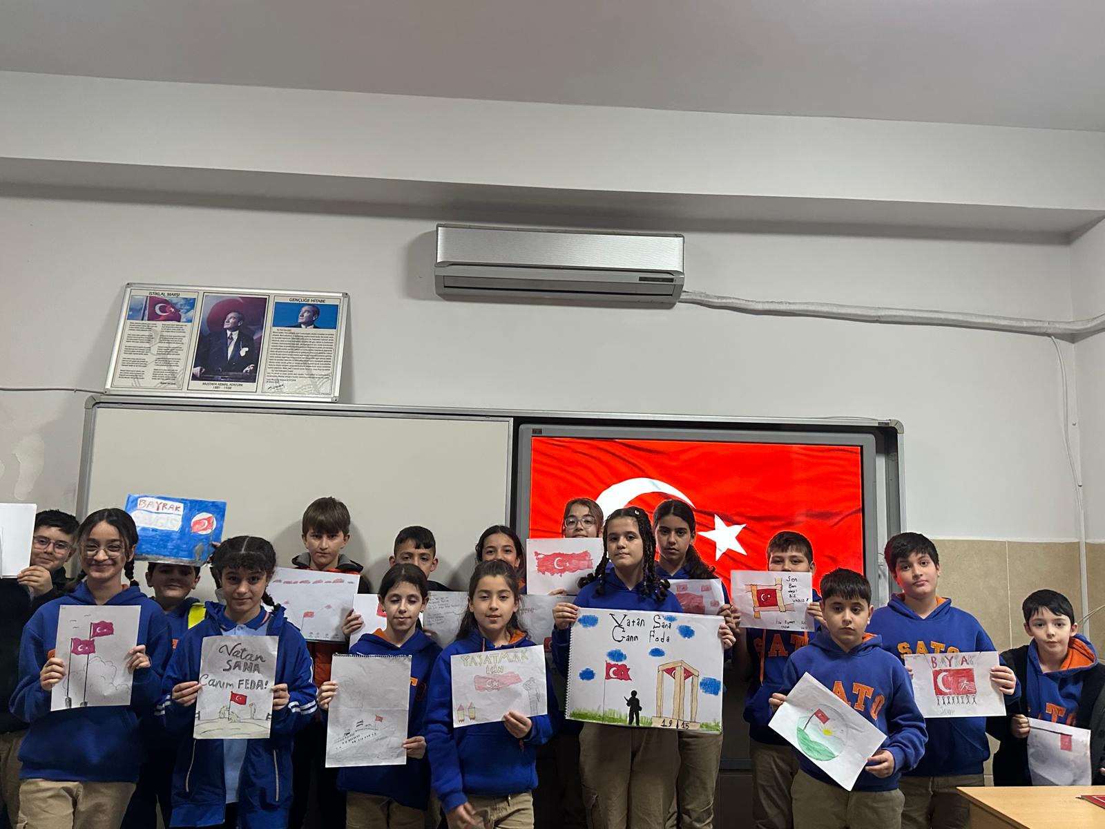 Turgutlu’da ilk ders “Bayrak Sevgisi” temasıyla başladı