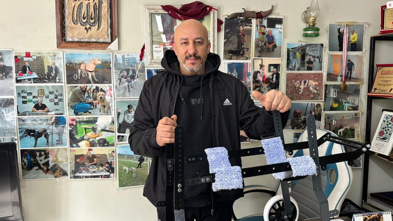 Demir Ustası Felçli Hayvanlara Umut Oldu