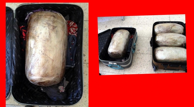 Bavullarından 32 kilo esrar çıktı, tutuklandı