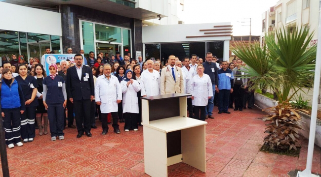 Özel Egeumut Hastanesi Atatürk'ü Andı.