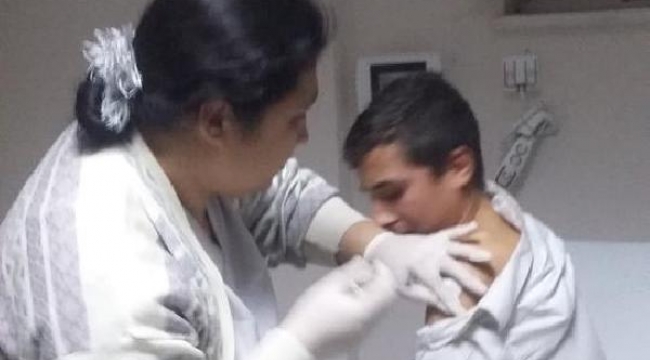 Turan ve Şirin hastanede yaralı iki öğrenciyi ziyaret etti