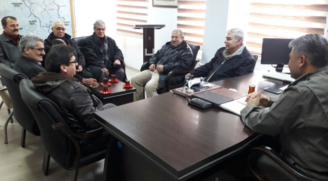 Şehit Yakınları ve Gazilerlerden yeni atanan İlçe Jandarma Komutanına ziyaret