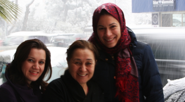 Turgutlu karla uyandı
