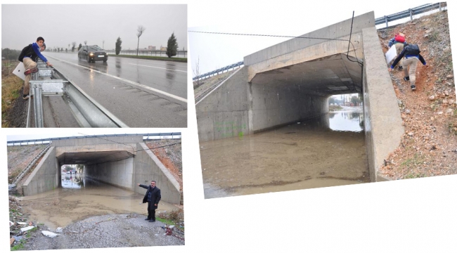 Yoğun trafiğin olduğu yoldan karşıya geçişler, kazalara davetiye çıkartıyor.
