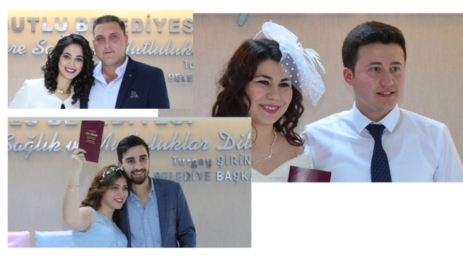 7 çift nikah için 14 Şubat'ı tercih etti