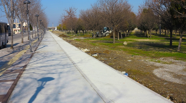 Modern yürüyüş yolu tamamlanmak üzere