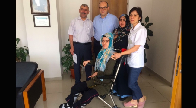 Şifa bulduğu hastaneye gelerek yönetime teşekkür etti