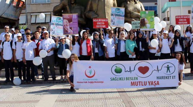Turgutlu’da sağlık için hareket et yürüyüşü