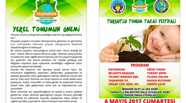 "Yerel Tohum Takas Festivali"   6 Mayıs 2017 'da Orta Park'ta yapılacak