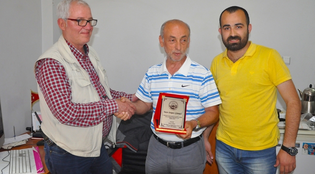 Zirve Dağcılıktan ekibimize teşekkür plaketi