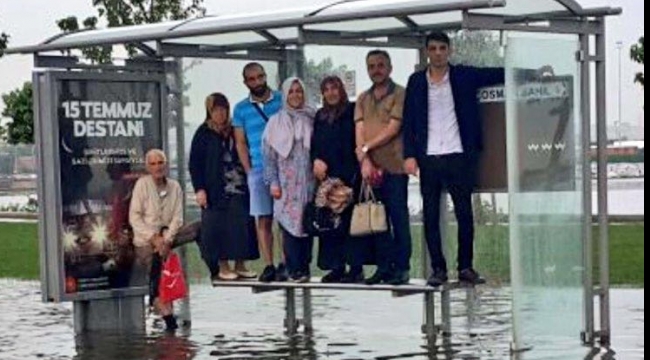 Sağanak yağmur nedeniyle birçok yeri su bastı