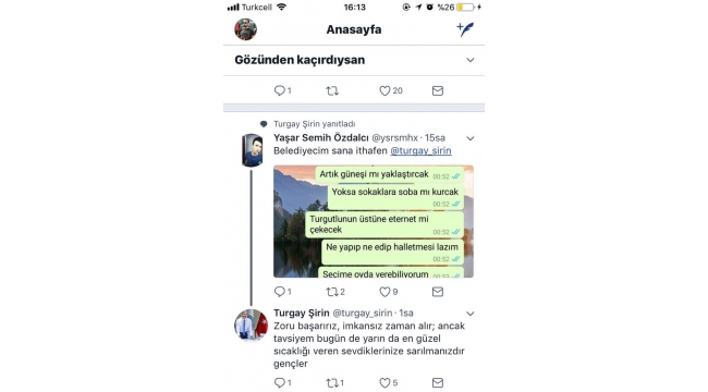 Başkan Şirin güneşi yaklaştırmasını isteyen takipçisine ne dedi?