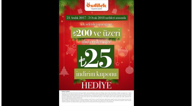 Özdilek'ten Yılbaşına Özel Büyük İndirim