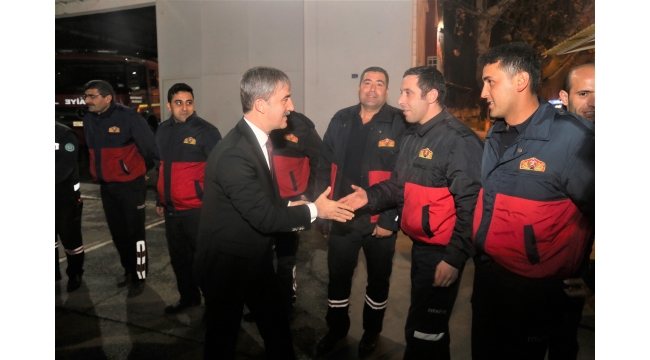 Başkan Şirin görev başındaki ekipleri unutmadı