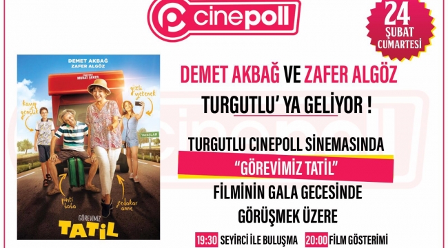 Demet Akbağ ve Zafer Algöz Cinepoll Sineması'na geliyor