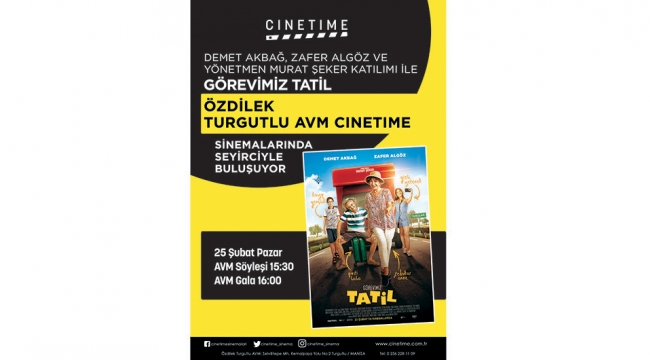 Görevimiz Tatil filmi oyuncuları Özdilek Turgutlu Avm'de seyirciyle buluşuyor