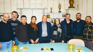 Berberler ve Kuaförler Odasından Başkan Coşkun'a tebrik ziyareti