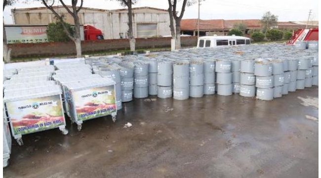Turgutlu'daki kül konteynerleri çalınmaya başlandı