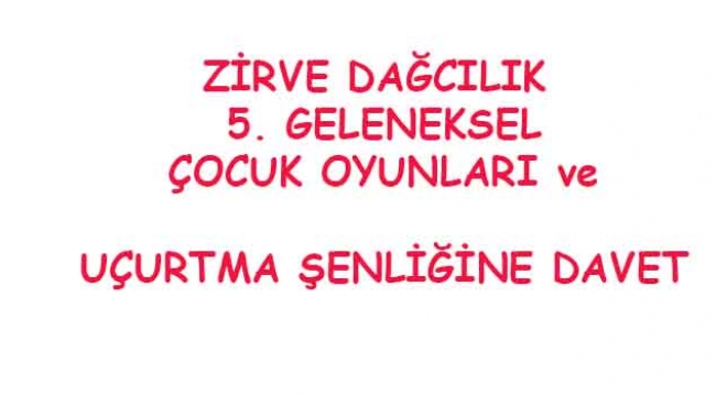 UÇURTMA ŞENLİĞİNE DAVET