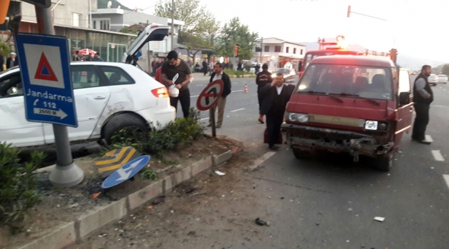 Urganlı Kavşağı’nda kaza: 1 yaralı