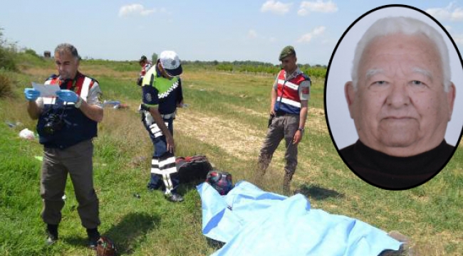 Tarlaya uçan motosikletin sürücüsü öldü