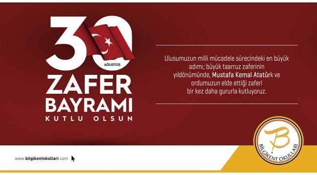 30 Ağustos Zafer Bayramı kutlu olsun