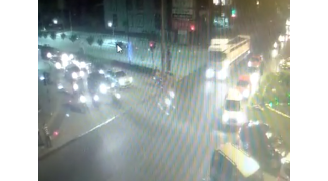 Feci kaza MOBESE'ye böyle yansıdı