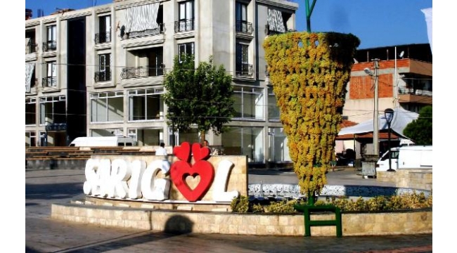 1 ton üzüm ile 4 metrelik üzüm salkımı oluşturdular