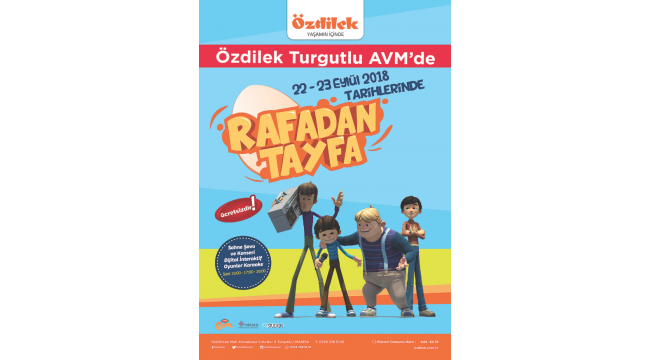 Çocukların en sevdiği çizgi filmlerden Rafadan Tayfa Özdilek’e geliyor