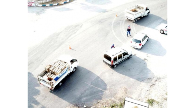 Jandarmadan drone ile trafik denetimi