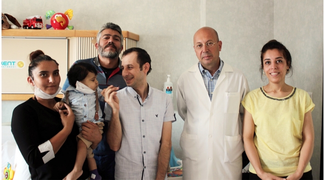Turgutlulu babadan 11 aylık siroz hastası bebeğe yaşam hediyesi