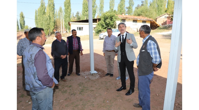 Başkan Şirin Baktırlı'da kiraz alım yerini inceledi