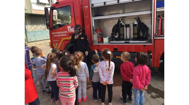İtfaiyeden minik öğrencilere özel ders