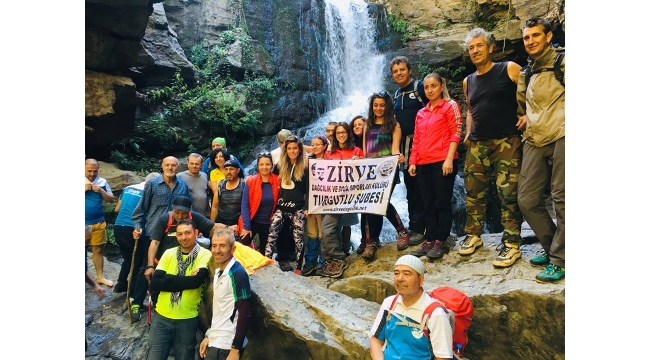Zirve Dağcılık sezonu Zirve Şelalesi'nde açtı