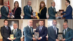 Kaymakam Turan'dan hakim ve savcılara nezaket ziyaretleri