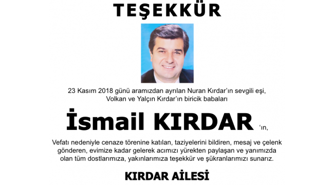 TEŞEKKÜR