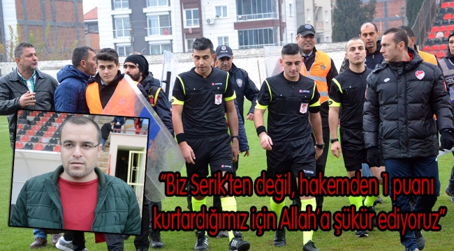 Başkan Sezer: ‘Hakemden puanı kurtardığımız için Allah’a şükür ediyoruz’
