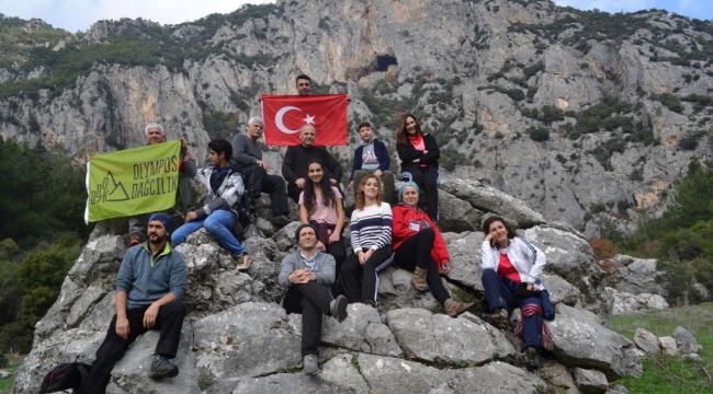 Olympos dağcıları Beşpınar - Ayvacık - Sülüklügöl parkurundaydı