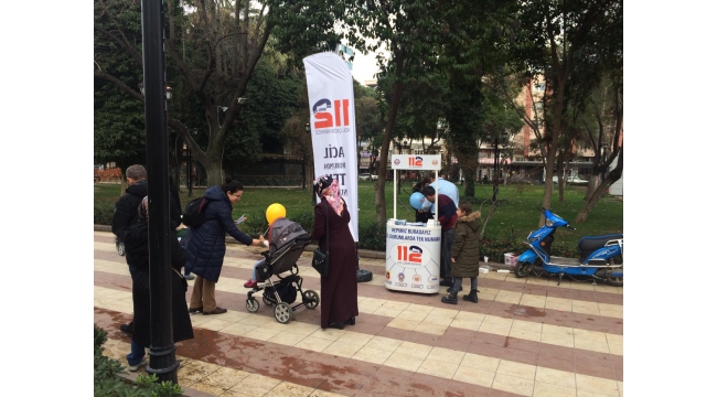 112 Acil Çağrı Merkezi Turgutlu'da tanıtım yaptı