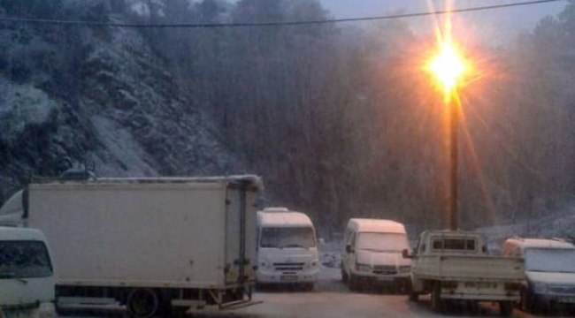 Dağmarmara – Hacıisalar’da kar yağışı
