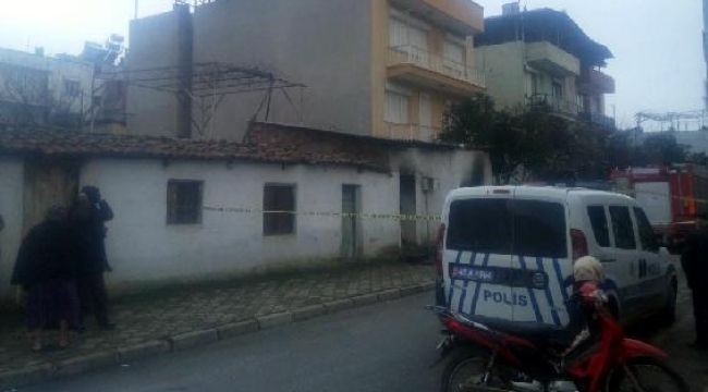 Evindeki yangında öldü