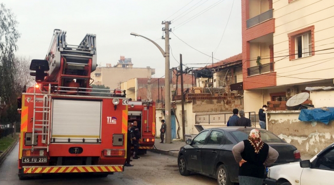 Aspiratörden çıkan yangın korkuttu