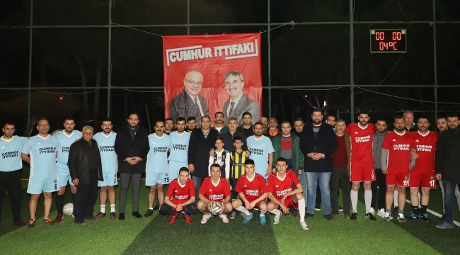 Cumhur İttifakı halı sahada buluştu, kazanan dostluk oldu