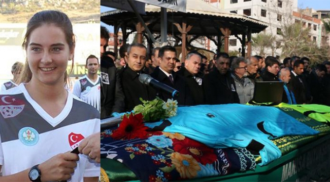 Genç hakem Özge, son yolculuğuna uğurlandı