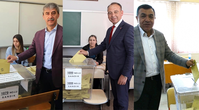 Başkan adayları oylarını kullandı