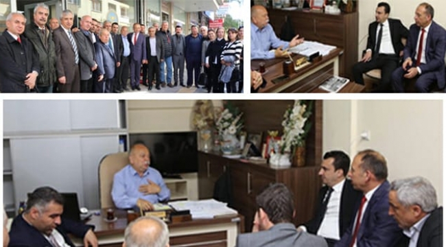 CHP'li Akın ve Milletvekili Başevirgen'den, Hasan Hüseyin Coşkun'a ziyaret